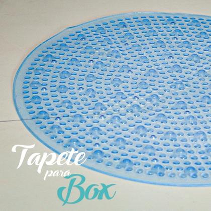 Imagem de Tapete Box Antiderrapante Banheiro Redondo 50x50 Cm