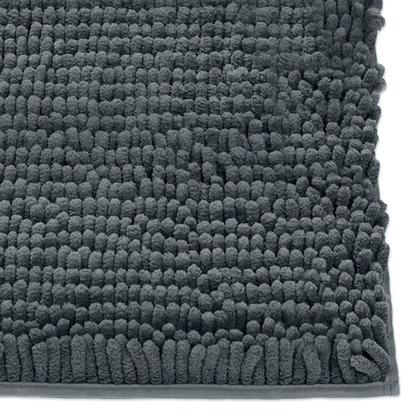 Imagem de Tapete Buettner Microfibra Antiderrapante Chenille Ginko 60cmx90cm Grafite