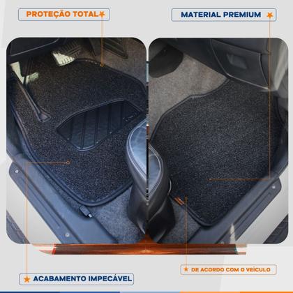 Imagem de Tapete Capacho Automotivo Golf Comfortline 2002 03 04 a 10 11 Impermeável Personalizado Cor Cinza