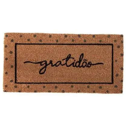 Imagem de Tapete Capacho Bem Vindo Fibra de Coco