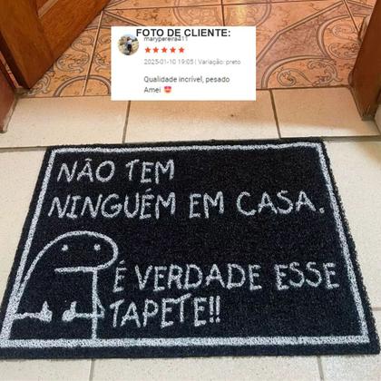 Imagem de Tapete Capacho Bento Cake 60x40 Nao Tem Ninguem Casa Entrada
