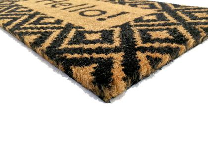 Imagem de Tapete Capacho de Coco 033x060 -8 - Palha Preto - Edantex