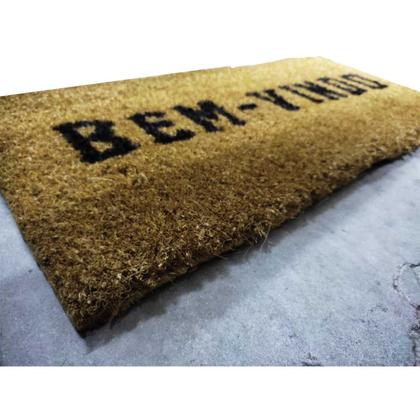 Imagem de Tapete Capacho de Coco 80x40 Estampado Bem Vindo