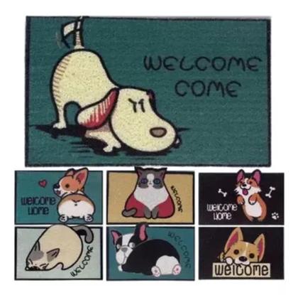 Imagem de Tapete Capacho Decorativo Bem Vindo Tema Pets 60x40