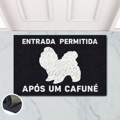 Imagem de Tapete Capacho Entrada Cafuné Shih Tzu 60X40 Cachorro Shitzu