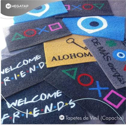 Imagem de Tapete Capacho Entrada Fé Decoração 60x40 Religioso