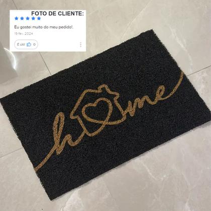 Imagem de Tapete Capacho Home de Boas Vindas 60x40 Personalize Entrad