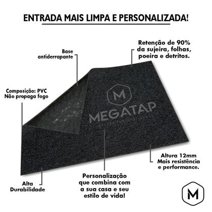 Imagem de Tapete Capacho Love Is Love 60x40 LGBTQIA+ Casa Entrada Lar
