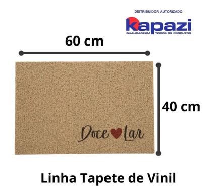 Imagem de Tapete Capacho Vinil Lar Doce Lar 60x40 Super Print Kapazi