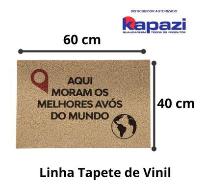 Imagem de Tapete Capacho Vinil Melhores Avós 60x40 Super Print Kapazi