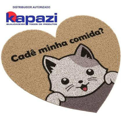 Imagem de Tapete Capacho Vinil Pet Cat Cute 55cm X 60cm Kapazi