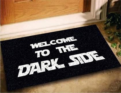 Imagem de Tapete Capacho Welcome Dark Side 60x40 - Preto