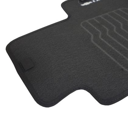 Imagem de Tapete Carpete Onix 2020 à 2025 Preto Logo Bordado Jogo 5 Peças Personalizado Automotivo