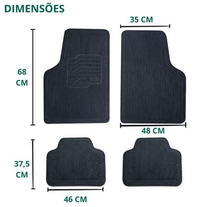 Imagem de Tapete Carro De Borracha Universal Da Fiat Chevrolet Volks