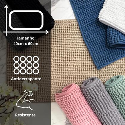 Imagem de Tapete com Gominhos Alta Absorção - 40cm x 60cm