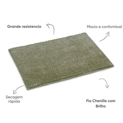 Imagem de Tapete Com Gomos - Tecido Brilhante Macio