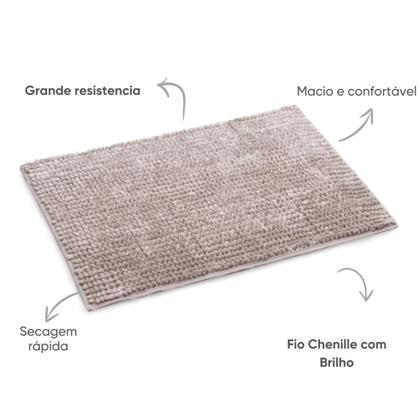 Imagem de Tapete Com Gomos - Tecido Brilhante Macio