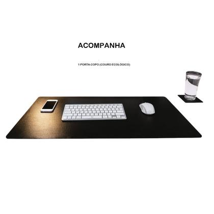 Imagem de TAPETE COURO Mouse Pad Gamer Em material ecológico 60 x40 prt