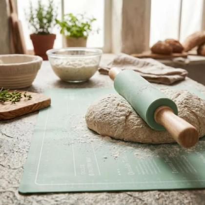 Imagem de Tapete Culinario Silicone com rolo 2pc Dolce Home