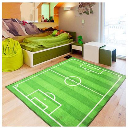 Imagem de Tapete de área FUNS Soccer Field Kids Play Football Room Decor