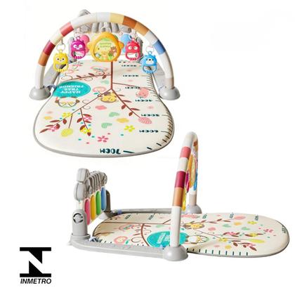 Imagem de Tapete de Atividades Bebê com Piano Musical e Móbile Interativo Tapete Infantil Educativo Ideal para Tummy Time e Desenvolvimento Sensorial