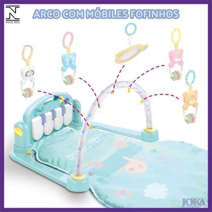 Imagem de Tapete de Atividades Com Almofada e Piano Para Bebe Aprender