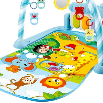 Imagem de Tapete de Atividades Infantil Floresta Azul Com Piano Multifuncional - Color Baby