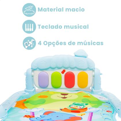 Imagem de Tapete de Atividades Musical para Bebê com Piano Interativo Ginásio Mobile