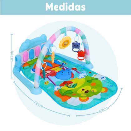 Imagem de Tapete de Atividades Musical para Bebê com Piano Interativo Ginásio Mobile