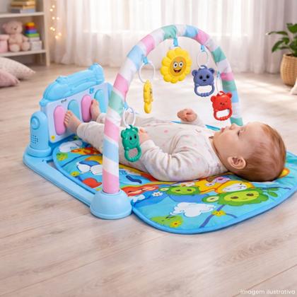 Imagem de Tapete de Atividades Musical para Bebê com Piano Interativo Ginásio Mobile