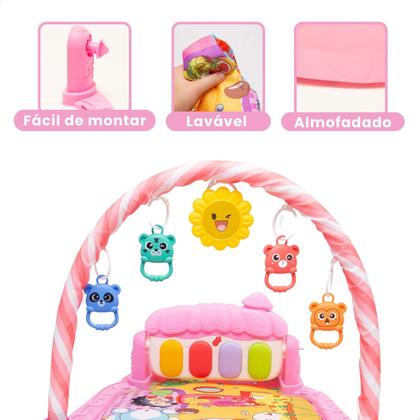 Imagem de Tapete de Atividades Musical para Bebê com Piano Interativo Ginásio Mobile