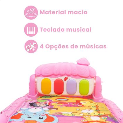 Imagem de Tapete de Atividades Musical para Bebê com Piano Interativo Ginásio Mobile