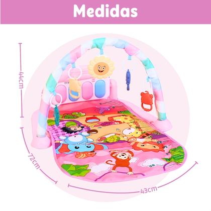 Imagem de Tapete de Atividades Musical para Bebê com Piano Interativo Ginásio Mobile
