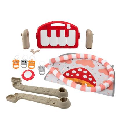 Imagem de Tapete De Atividades Para Bebê Com Piano Musical E Móbile  Ginásio Infantil Estampa Colorida Estimula Desenvolvimento Motor E Sensorial