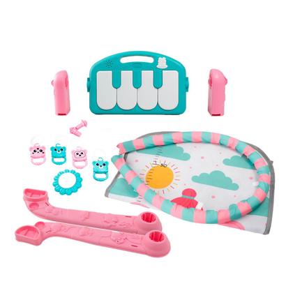 Imagem de Tapete De Atividades Para Bebê Com Piano Musical E Móbile  Ginásio Infantil Estampa Colorida Estimula Desenvolvimento Motor E Sensorial