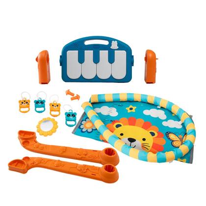Imagem de Tapete De Atividades Para Bebê Com Piano Musical E Móbile  Ginásio Infantil Estampa Colorida Estimula Desenvolvimento Motor E Sensorial
