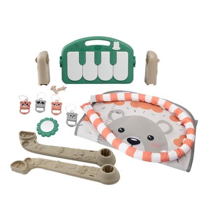 Imagem de Tapete De Atividades Para Bebê Com Piano Musical E Móbile  Ginásio Infantil Estampa Colorida Estimula Desenvolvimento Motor E Sensorial