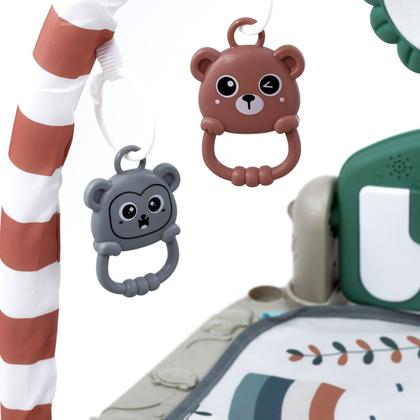 Imagem de Tapete De Atividades Para Bebê Com Piano Musical E Móbile  Ginásio Infantil Estampa Colorida Estimula Desenvolvimento Motor E Sensorial