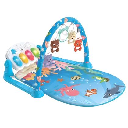 Imagem de Tapete de Atividades para Bebê Musical com Piano e Arco de Brinquedos Interativos
