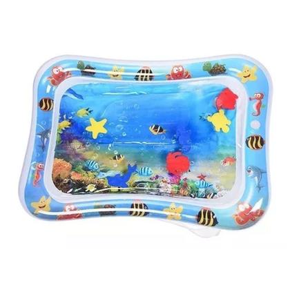 Imagem de Tapete De Atividades Para Bebes Inflavel Interativo Aquario Bebê Aprender brincar Peixinhos Mar Infantil