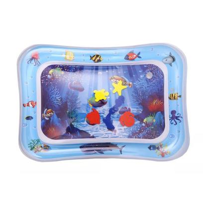 Imagem de Tapete De Atividades Para Bebes Inflavel Interativo Aquario Bebê Aprender brincar Peixinhos Mar Infantil