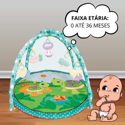 Imagem de Tapete de Atividades Redondo Tartaruga Zippy Toys - 10408