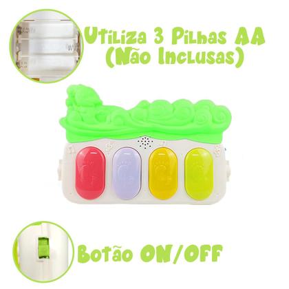 Imagem de Tapete De Atividades Sensorial Piano Musical Bebê Interativo Infantil Mobile