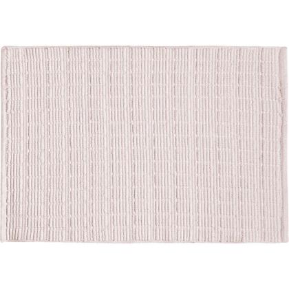 Imagem de Tapete De Banheiro Algodão Retangular Dupla Face Vizapi Orissa Dupla Face 50X70Cm Rosa Claro