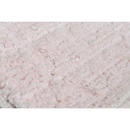 Imagem de Tapete De Banheiro Algodão Retangular Dupla Face Vizapi Orissa Dupla Face 50X70Cm Rosa Claro