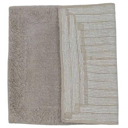 Imagem de Tapete de Banheiro Algodão Retangular Vizapi Kota 50x70cm Cinza Gris