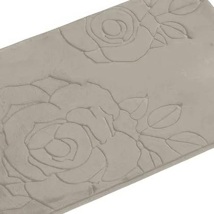 Imagem de Tapete de Banheiro - Flor - 60cm x 40cm - Bege - Blanco