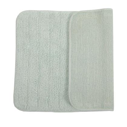 Imagem de Tapete de Banheiro Quarto Algodão Retangular Vizapi Shiva 50x100cm Verde Menta