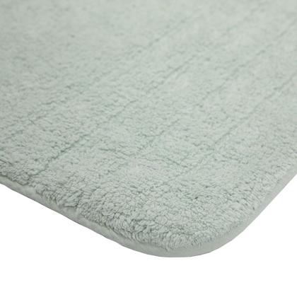 Imagem de Tapete de Banheiro Quarto Algodão Retangular Vizapi Shiva 50x100cm Verde Menta