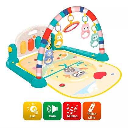 Imagem de Tapete de Bebê Musical Infantil Azul Piano Guta Guti Dm6748